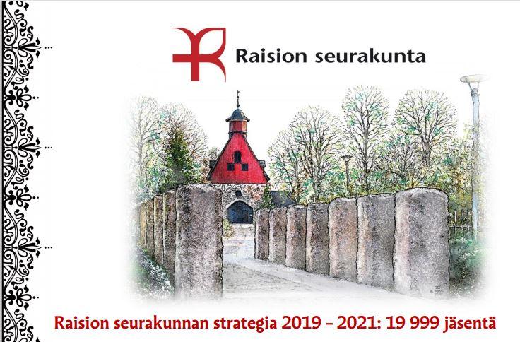 Raision seurakunnan strategia 2019-2021: 19 999 jäsentä