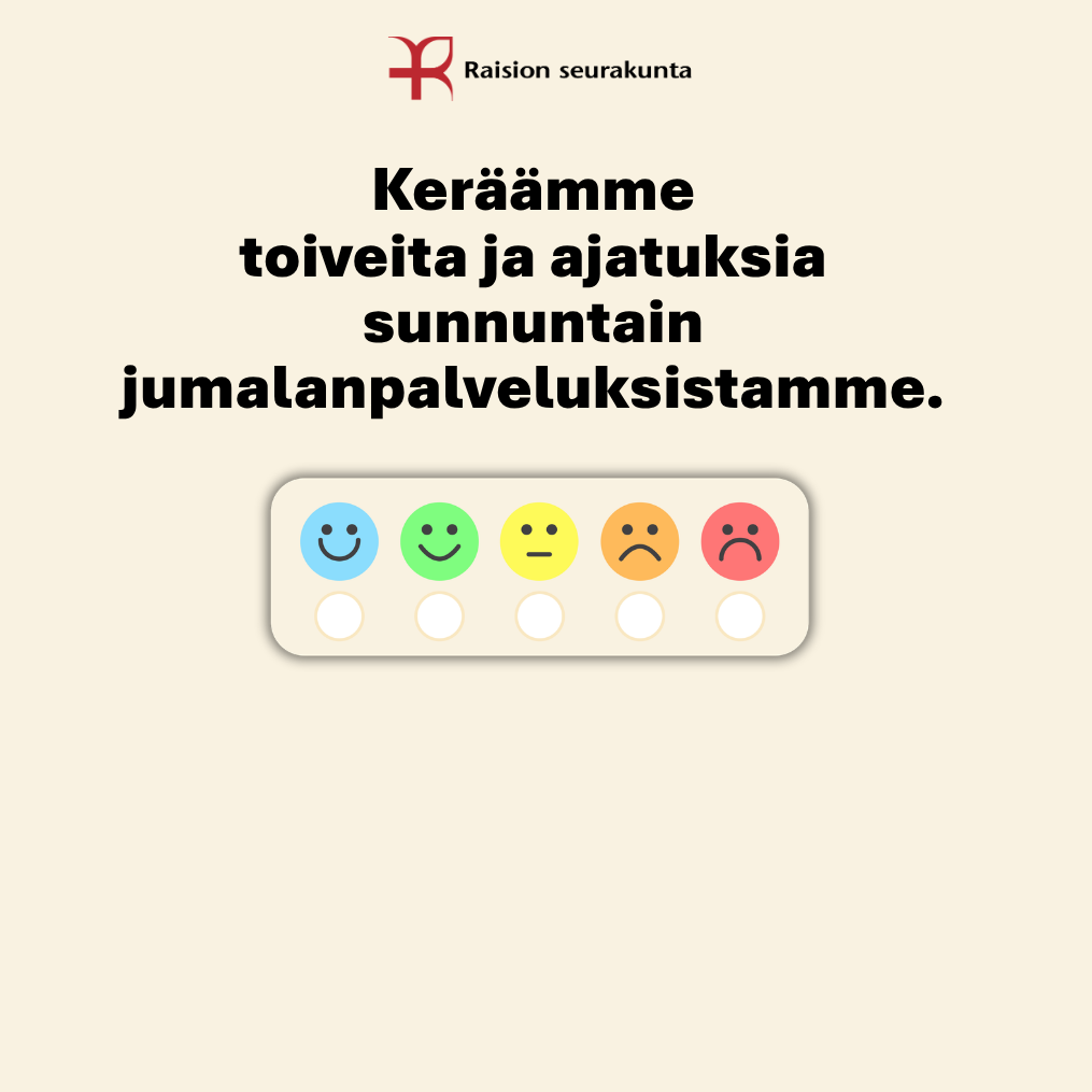 Viisi värikästä piirrettyä kasvoa iloisesta surulliseen.