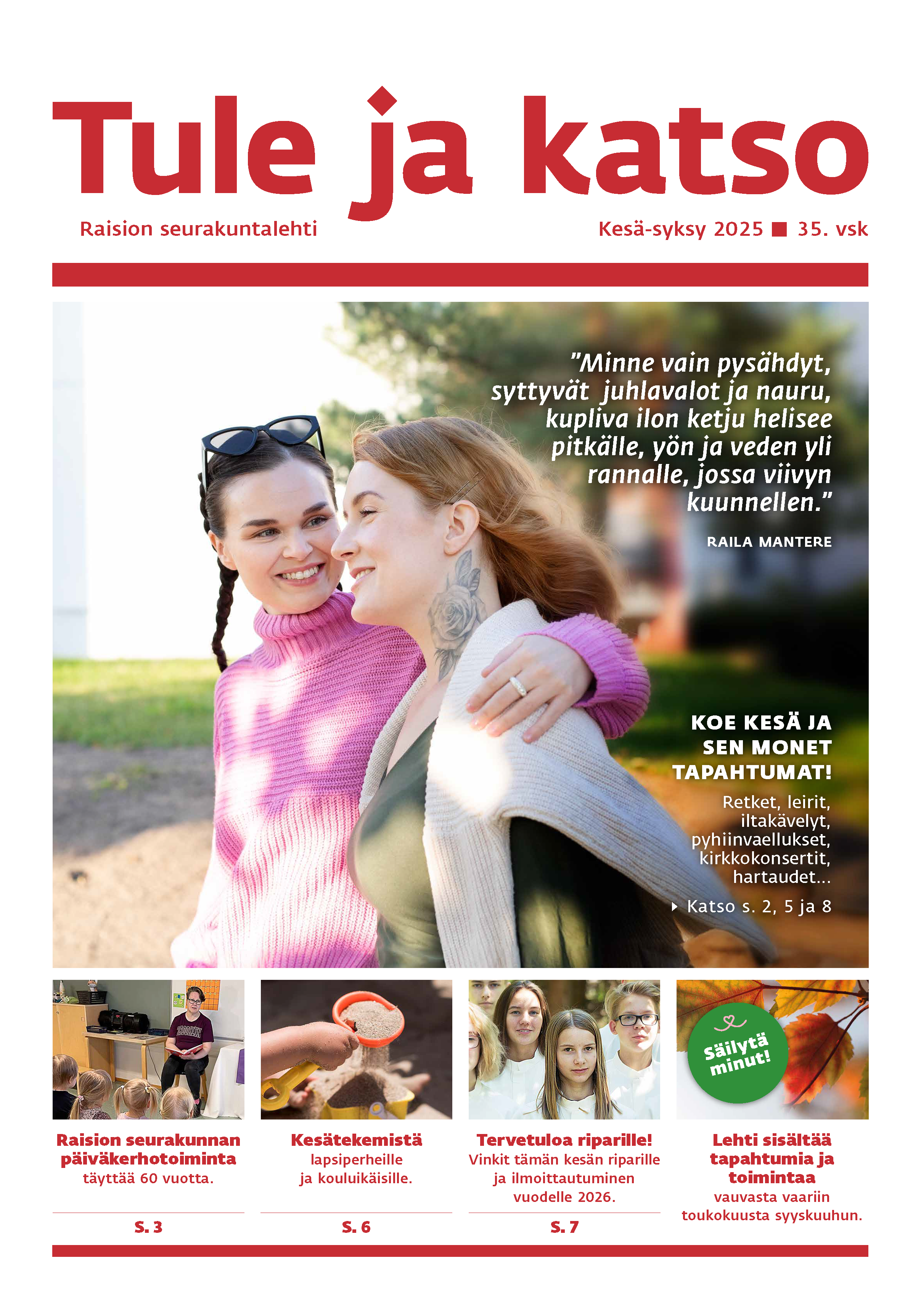 Tule ja katso -lehti, kesä 2025